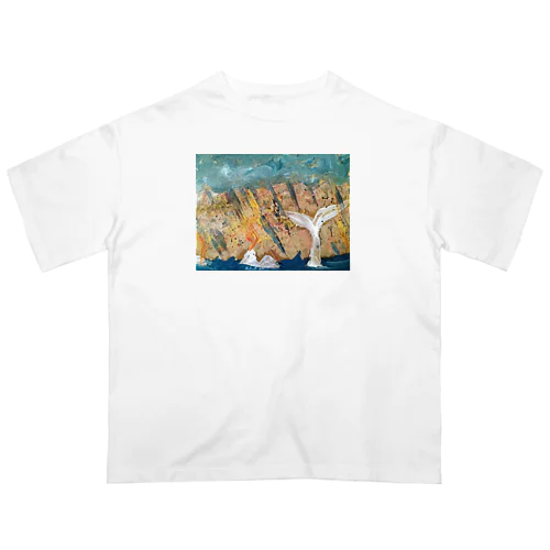 stormy sea オーバーサイズTシャツ