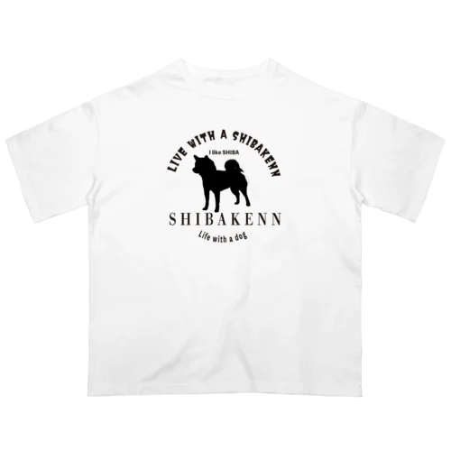 柴犬のロゴ オーバーサイズTシャツ