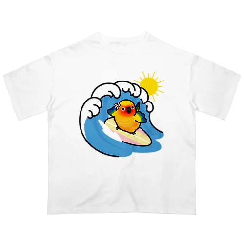 Chubby Bird コガネメキシコインコ　サーフィン オーバーサイズTシャツ