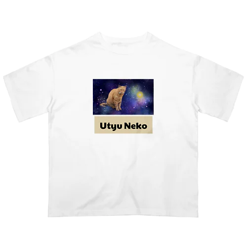 Utyuねこ オーバーサイズTシャツ