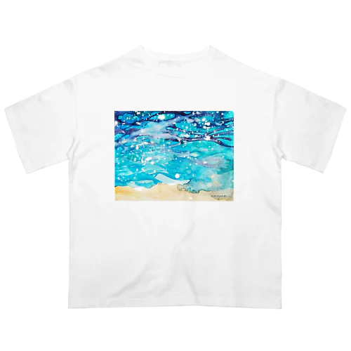 Healing sea_am Oversized T-Shirt