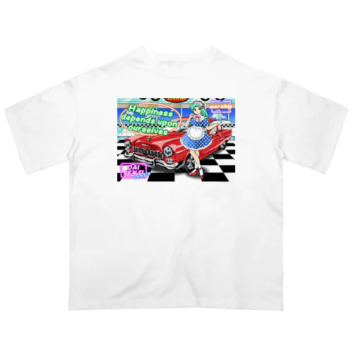 大泉寺アート御朱印「アマビエ50s」 Oversized T-Shirt