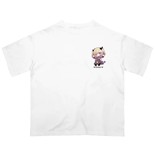 くもりミニキャラ（ロゴあり）グッズ オーバーサイズTシャツ