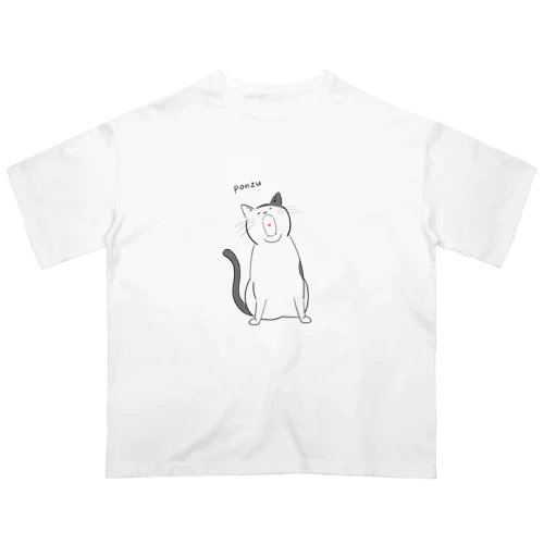 たべにゃんこシリーズ　ぽんず オーバーサイズTシャツ