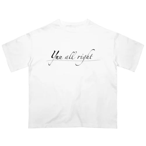 ロゴTシャツシリーズ/yuu all right オーバーサイズTシャツ