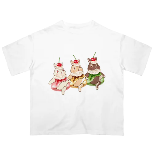 プリンうさぎちゃん オーバーサイズTシャツ