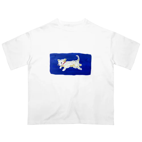 絵の具の愛犬 Oversized T-Shirt