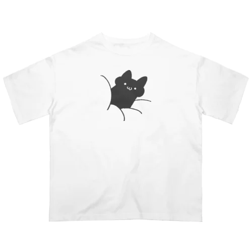 ささった猫 オーバーサイズTシャツ