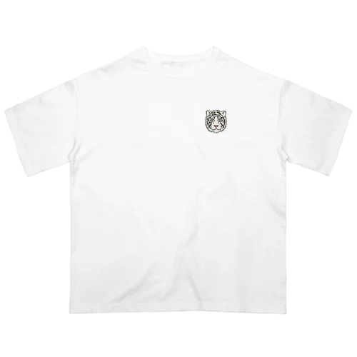 ホワイトタイガー(one point) オーバーサイズTシャツ