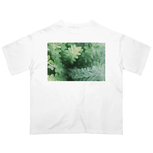 花壇の植物 オーバーサイズTシャツ