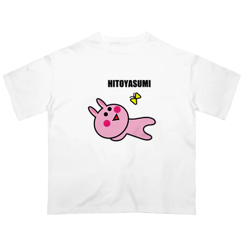 お月見ウサギのひとやすみ オーバーサイズTシャツ