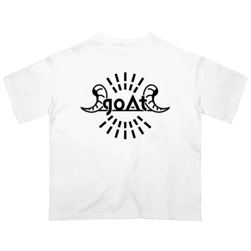 goAtオリジナルグッズ：ホワイト オーバーサイズTシャツ