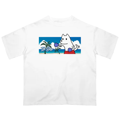 いぬボクサー in ハワイ (Anoter ver.) オーバーサイズTシャツ