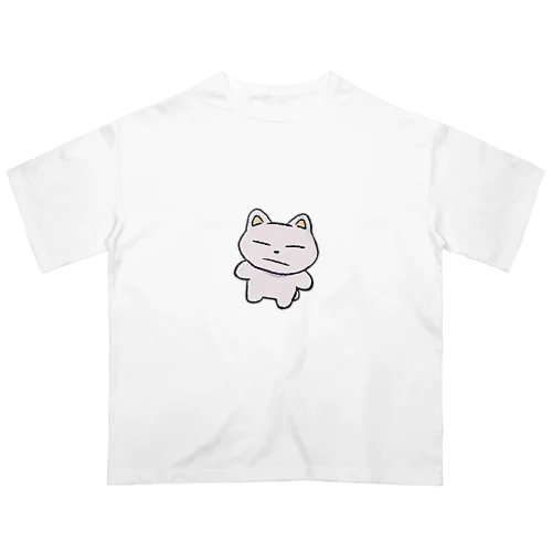 なんでもないねこ オーバーサイズTシャツ