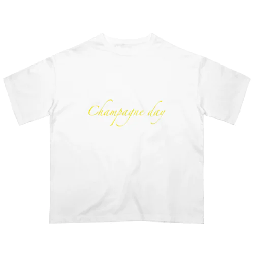 champagne day オーバーサイズTシャツ