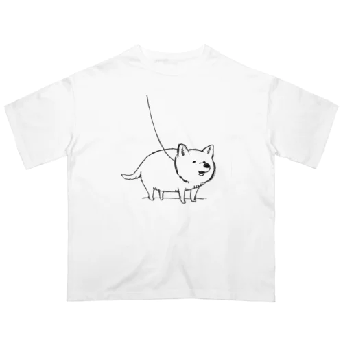 幸せそうないぬ オーバーサイズTシャツ