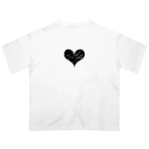 黒ハートグッズ Oversized T-Shirt