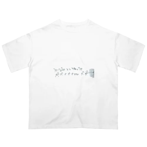 bird family オーバーサイズTシャツ