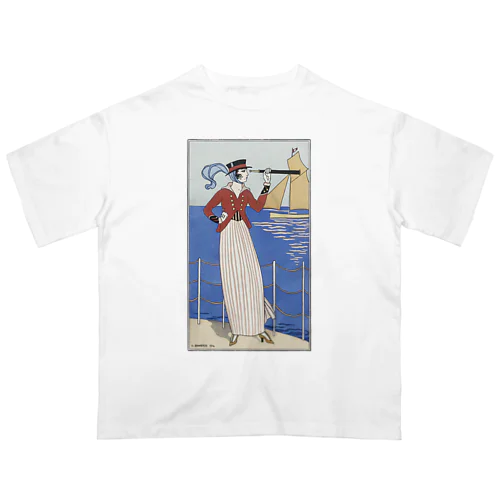 ジョルジュ・バルビエ “Costume de Yacht” Oversized T-Shirt