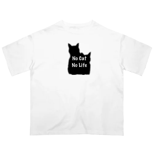 No Cat No Life オーバーサイズTシャツ
