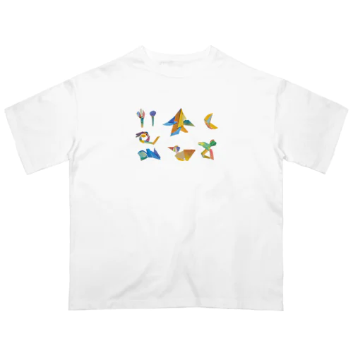 【全盲の絵描き】思いのままに柄 オーバーサイズTシャツ