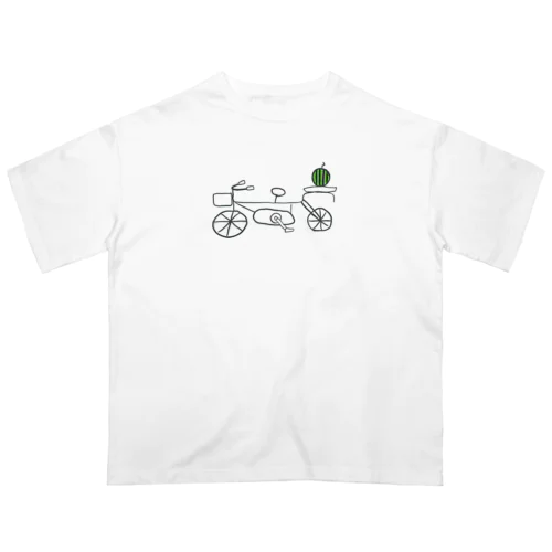 自転車キッズくん Oversized T-Shirt