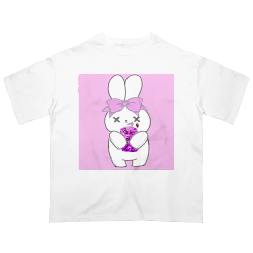 SAKEうさ　すとろんぐ　ver2 オーバーサイズTシャツ