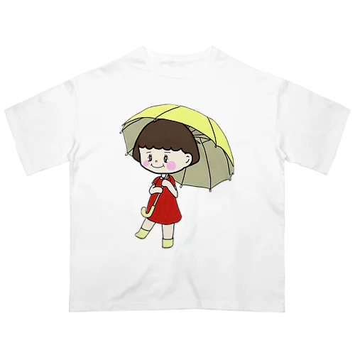 雨が、好き オーバーサイズTシャツ