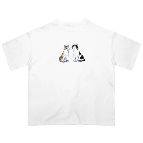 こちらをみているねこちゃん オーバーサイズTシャツ