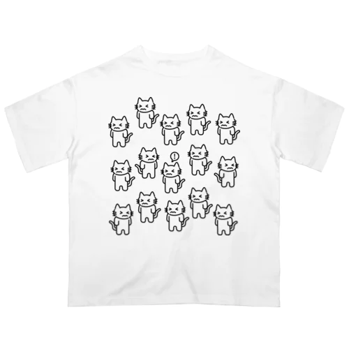 ねこだらけ Oversized T-Shirt