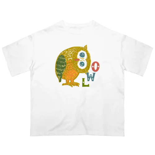 フクロウhoho オーバーサイズTシャツ