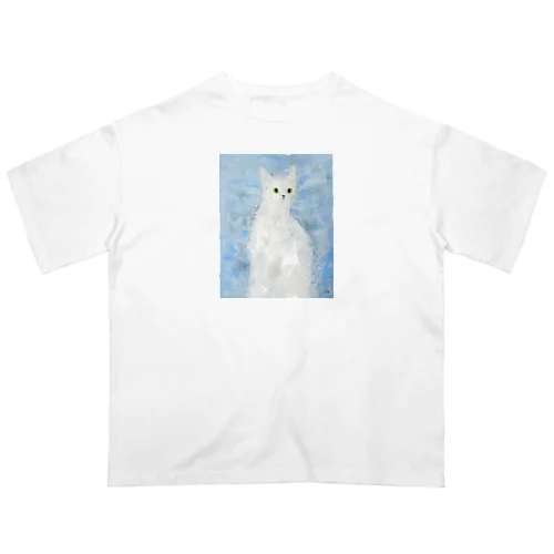 猫 オーバーサイズTシャツ