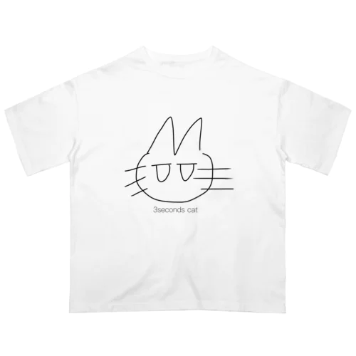 3seconds cat Oversized T-Shirt