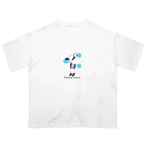 シェアお願いします オーバーサイズTシャツ