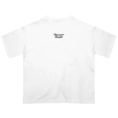ゴッホとニシアフリカトカゲモドキ：バックプリント オーバーサイズTシャツ