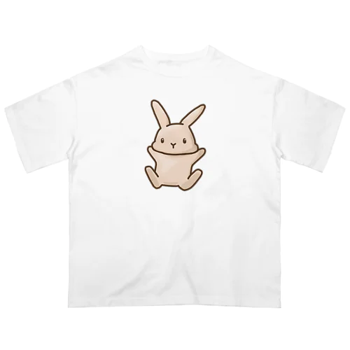 喜ぶうさぎ オーバーサイズTシャツ