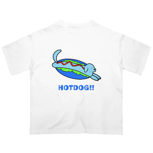 HOTDOG(BLUE) オーバーサイズTシャツ