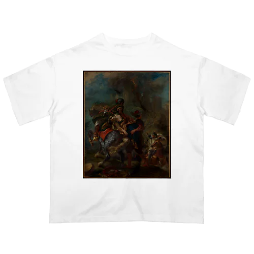 レベッカの誘拐 / ウジェーヌ・ドラクロワ / The Abduction of Rebecca / Eugène Delacroix / 1846 オーバーサイズTシャツ