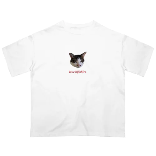 kijishiro lover (きじしろねこ) オーバーサイズTシャツ