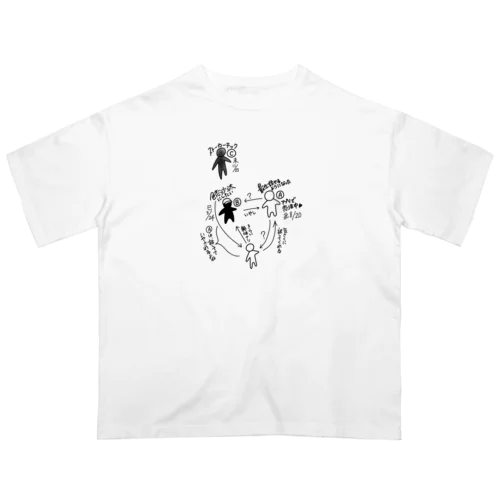 人嫌いの相関図 Oversized T-Shirt