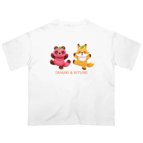 狸と狐 オーバーサイズTシャツ