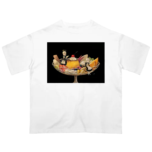 天使のプリン・ア・ラ・モード Oversized T-Shirt