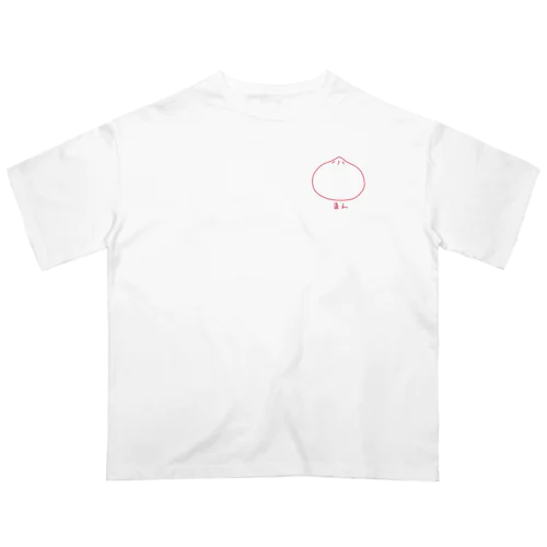 まん（赤線） Oversized T-Shirt