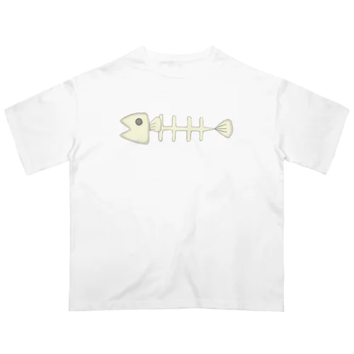 魚の骨（朝食） オーバーサイズTシャツ