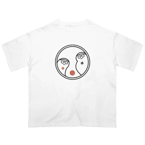 赤字さん黒字さん Oversized T-Shirt