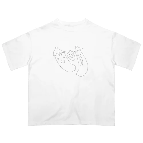 ナストリオ(モノクロ) オーバーサイズTシャツ