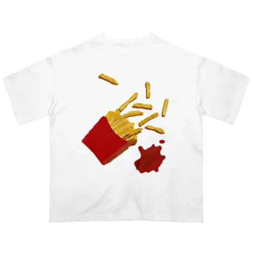 french fries Oversized T-Shirt