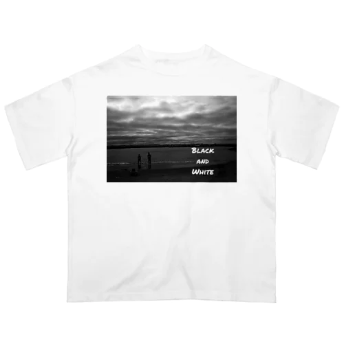 Cloudy Sky and Ocean  オーバーサイズTシャツ