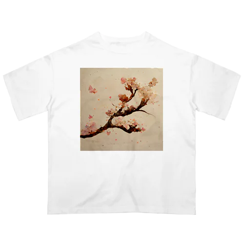 AI「桜」Tシャツ（1） オーバーサイズTシャツ