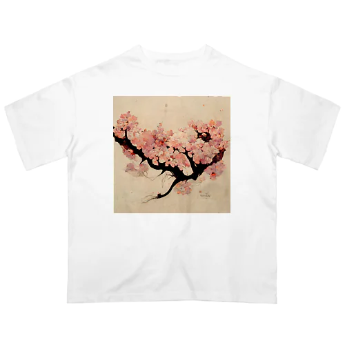 AI「桜」Tシャツ（2） Oversized T-Shirt